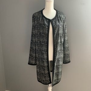 Rafaella last black and white print coat